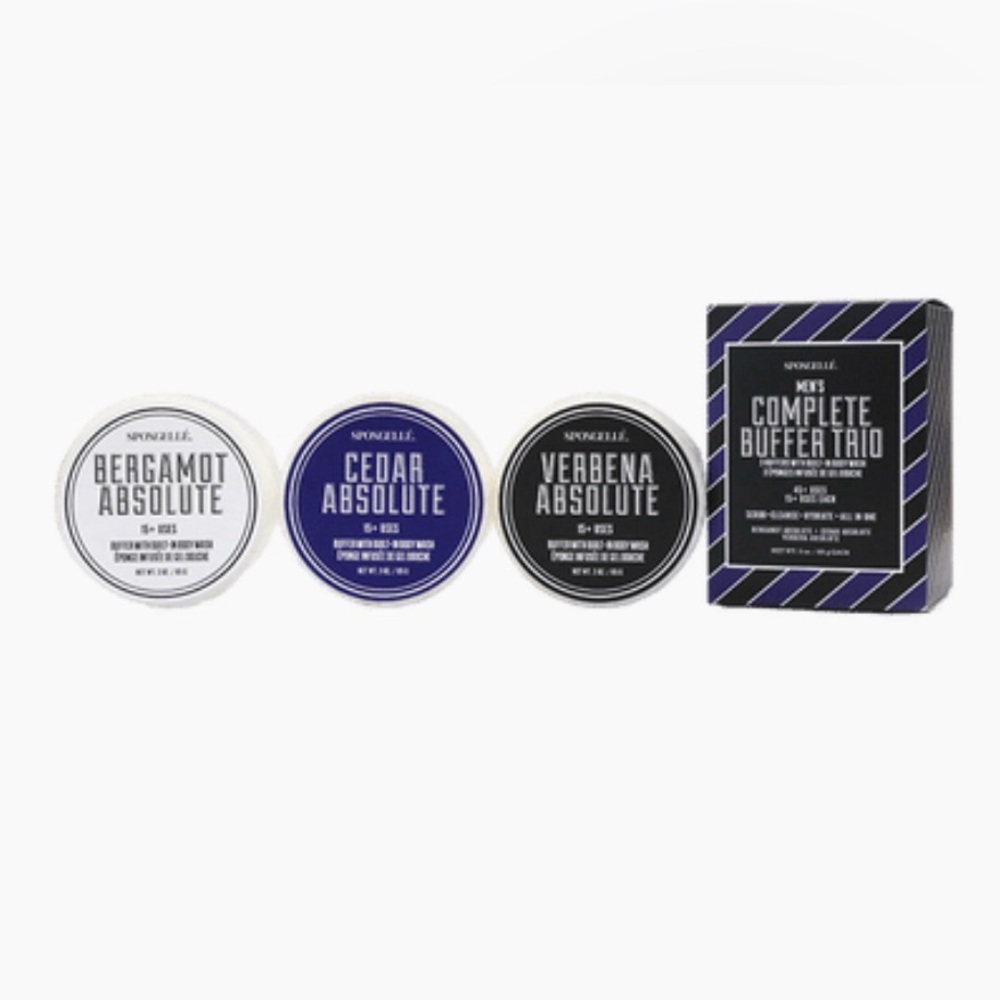 Spongelle  3-Mens Body Buffers Gift Set!